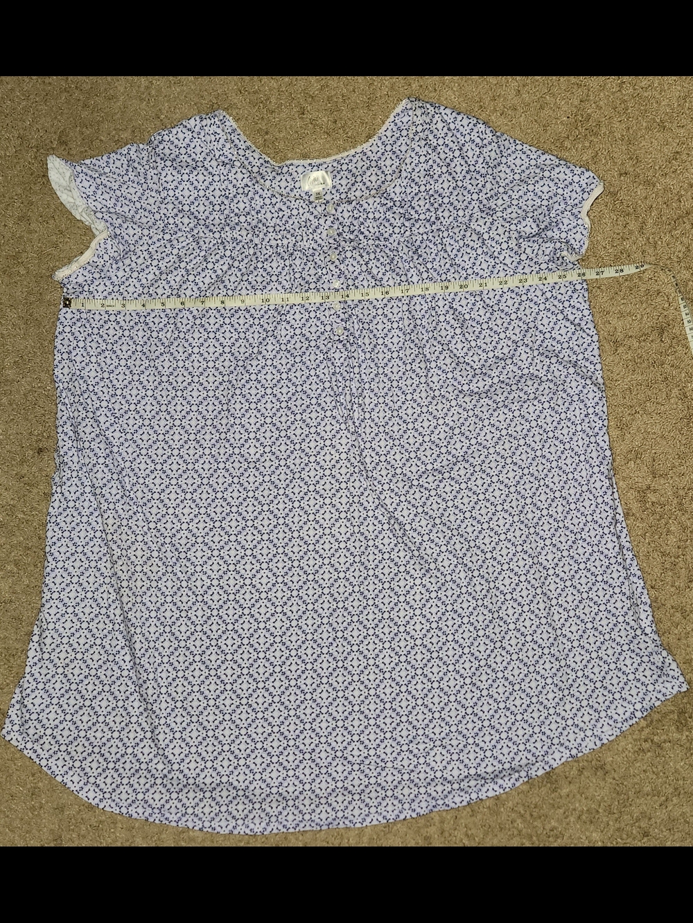 Aria Collection Lounger Nightgown Floral Muumuu House Dress Size 3X